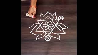 ఆషాఢ మాసం Simple & Best rangoli designs for beginners  #rangoli #mugguludesings