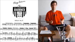 Solo Nº6 - Charley Wilcoxon - The All-American Drummer - 150 Rudimental Solos