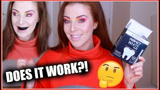 😱 CHARCOAL TEETH WHITENING STRIPS?! 👀 [Beverly Hills Formula]