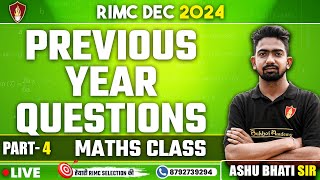 Previous Year Questions | RIMC Maths Class | RIMC Dec 2024 | RIMC Coaching Classes