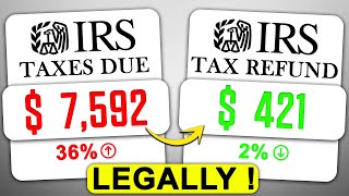 MAXIMIZE Your US Tax Refund | LEGAL Tips to Reduce Taxes Easily