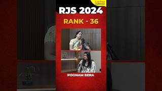 RJS 2024 Interview | Poonam Bera | Rank 36