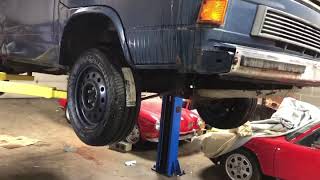 Vanagon Syncro AWD Wheels Spinning on Lift