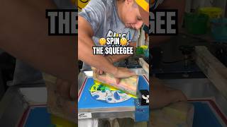 What Happens if We Spin the Squeegee?! Watch to Find Out! 🤔