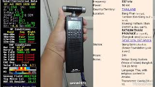 Tecsun PL-360 radio mediumwave listen 08July2023