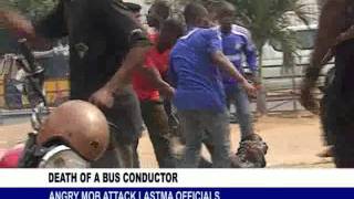 SHARPLENSTV - MOB ATTACK LASTMA OFFICIALS FOR THE DEATH OF BUS CONDUCTOR