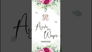 Best Invitation 2021|| New Wedding Invitation || Save The Date Video || Floral Design