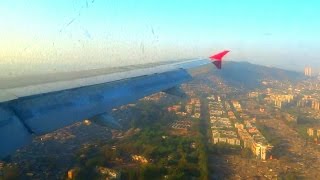 Inflight Time Lapse ✈ Air India Airbus A320 Landing ✈ Mumbai