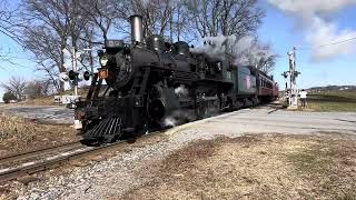 Strasburg railroad with Canadian National No 89.  Murder Mystery Train February 2024.