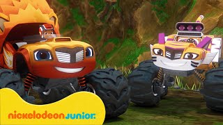 Blaze et les Monster Machines | Les sauvetages et courses dans la jungle de Blaze | Nickelodeon Jr.