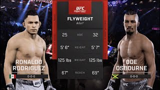 UFC 306: Rodriguez vs Osbourne (UFC 5 Simulation)