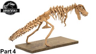 Origami Tyrannosaurus Rex skeleton tutorial (Issei Yoshino) part 4 折り紙 ティラノサウルス Jurassic World