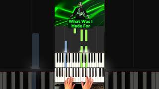 Billie Eilish - What Was I Made For Billie Eilish  #pianotutorial #shortvideo #klavier #piano #music