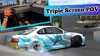 DRIFTING on UK Streets - Assetto Corsa w/Triple screen POV