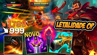 GRAVES BUILD LETALIDADE TÁ QUEBRADO COM A NOVA YOUMUU !! - LEAGUE OF LEGENDS