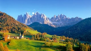 Доломитовые альпы: великолепный Val di Funes Santa Maddalena