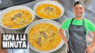 DELICIOSA SOPA A LA MINUTA - COMIDA PERUANA