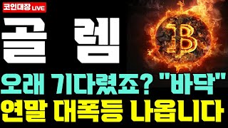 [골렘 코인전망] 오래 기다렸죠? "바닥", 연말 대폭등 나옵니다 !