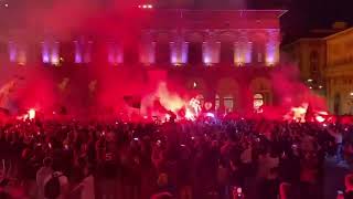 12.05.2024 | Bologna fans celebrate their qualified for the Champions League