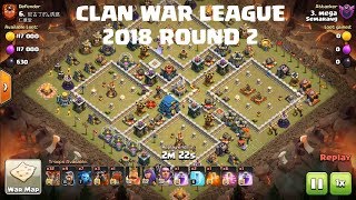 Clan War League 2018 | Round 2 | Clash of clans new update