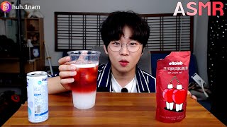 밀키스와 타트 체리를 섞으면??? drinking Cherryade Mukbang ASMR