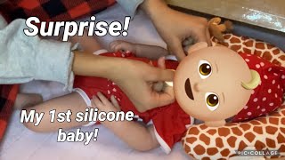 Surprise! 🎁 | My first silicone baby doll box opening! 📦 | Welcoming Skyla Grace to the channel ❤️