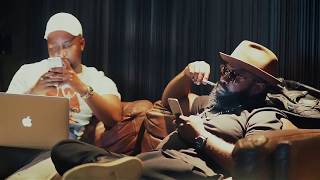 Cassper nyovest and black thought studio session, recording ng'yekeleni. Must watch!!!