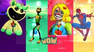 Crafty Corn vs Alien Dance vs Miss Delight vs Spiderman Tiles Hop EDM Rush