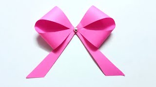 paper now / how to make paper bows for gifts / easy origami / paper bow making / paper craft / easy