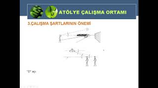 DERS: 3 ATÖLYE ÇALIŞMA ORTAMI