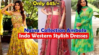 Indowestern Partywear Dresses | Naina Collection Ambala Cloth Market | Wholesale Market Ambala