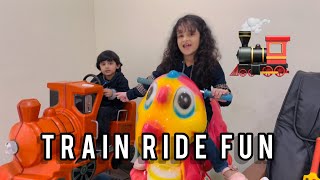 Train Ride fun || Enjoy with Marwah & Abdul Rahman