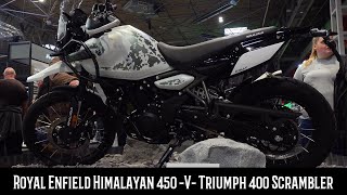 Triumph 400 SCRAMBLER versus the Royal Enfield HIMALAYAN 450 which is the most premium bike?