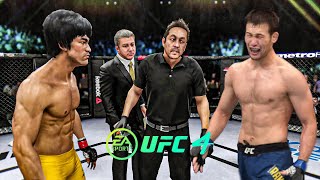 Bruce Lee vs Shavkat Rakhmonov - EA Sports UFC 4 - Bruce Lee Fight Club 🔥🐲