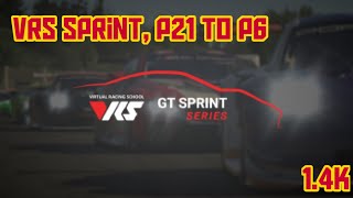 iRacing VRS P21 to P6