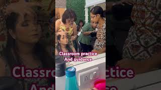 Makeup academy|| classroom practice and guidance #makeup #makeupstudio #hairstyles #makeuptips