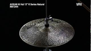 13" Hi Hat R Series Natural - Silent Cymbal Agean Cymbals