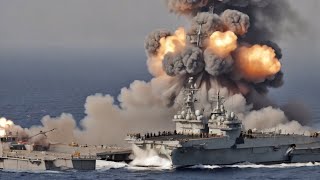 1 minute ago! Russian nuclear aircraft carrier carrying 200 generals blown up by Ukrainian M142 Hima