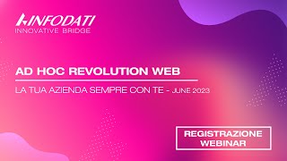 WEBINAR AD HOC REVOLUTION WEB