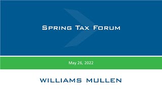 Spring 2022 Tax Forum