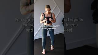 Must Try Exercise For Building Stronger Knees & Ankles!🦵🏼 #squatvariations