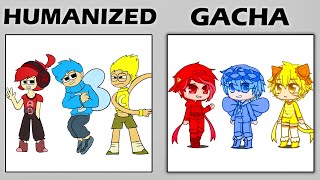 Humanized Alphabet Lore vs Gacha Alphabet Lore Comparison