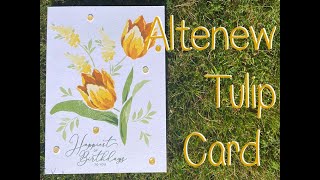 Altenew Build a Stamp Triumph Tulip Birthday Card - Step By Step!