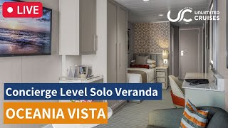 Oceania Cruises – Vista: Concierge Level Solo Veranda  (9130) ⚓️