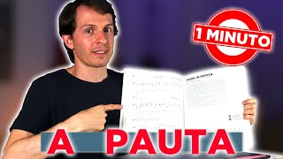 A Pauta Musical em 1 minuto