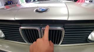 How to open hood on 1989 BMW 325i E30