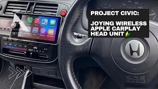 Project JDM - 6th Gen Civic: Wireless Apple Carplay Joying Single Din Head Unit