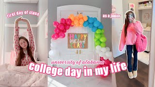 FIRST DAY OF SPRING SEMESTER! a day in my life vlog | University of Alabama