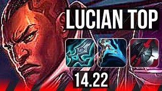 LUCIAN vs IRELIA (TOP) | KR Diamond | 14.22