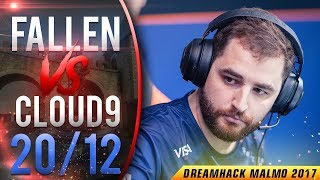 CS:GO POV FalleN vs Cloud9 | 20/12 (Cbble) @ DreamHack Masters Malmö 2017